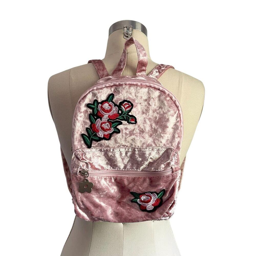 Vintage Limited Too Floral Velvet Backpack: Y2K, 2000s